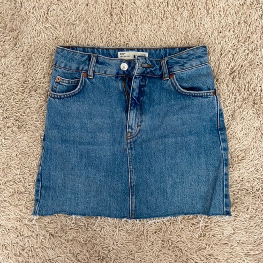 Topshop denim skirt
